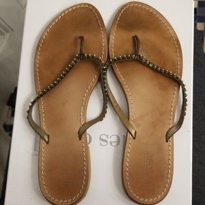 J Crew genuine leather size 10 flip flop